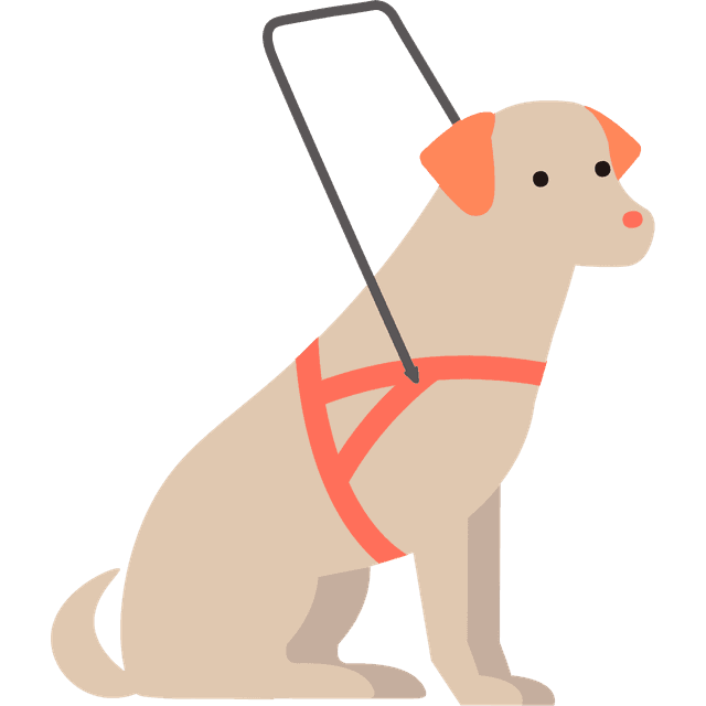 ページまで案内してくれる犬